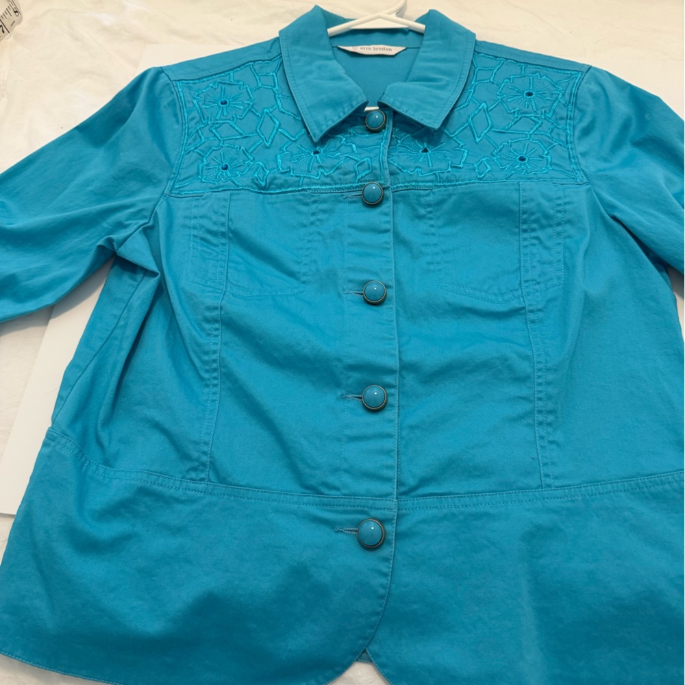 Vintage Erin London Vibrant Blue Jacket